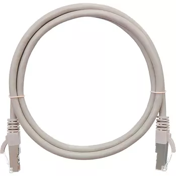 Патч-корд FTP кат.5e, 1м, RJ45-RJ45, серый, CU, LSZH, экранированный, NIKOMAX NMC-PC4SD55B (NMC-PC4SD55B-010-C-GY)