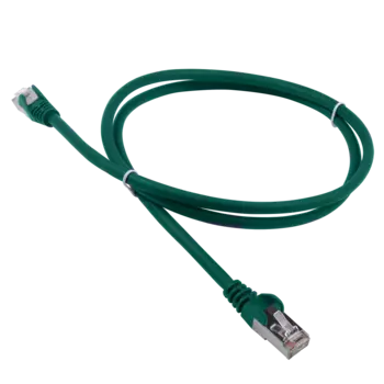 Патч-корд FTP кат.5e, 2м, RJ45-RJ45, зеленый, LSZH, Lanmaster (LAN-PC45/S5E-2.0-GN)