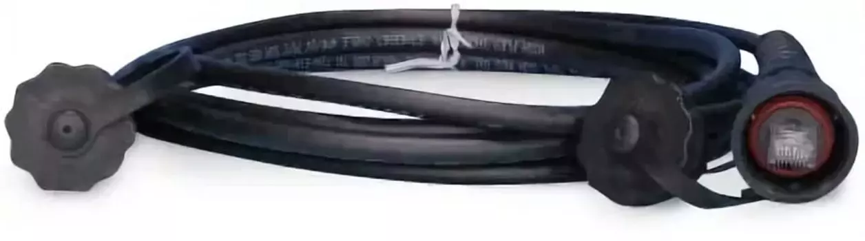 Патч-корд FTP кат.5e, 2м, RJ45-RJ45, черный, Hyperline (PC-IE-LPM-STP-RJ45-RJ45-C5e-2M-BK)