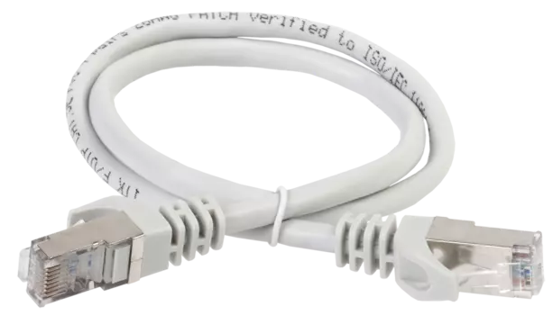Патч-корд FTP кат.5e, 3м, RJ45-RJ45, серый, LSZH, ITK (PC01-C5EFL-3M)