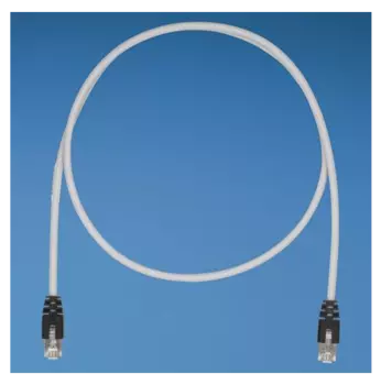 Патч-корд FTP кат.5e, 3м, RJ45-RJ45, черный, LSZH, экранированный, PANDUIT (STPCH3MBBL)