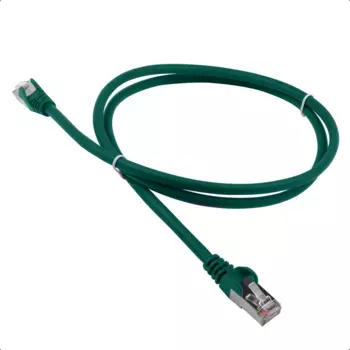Патч-корд FTP кат.5e, 3м, RJ45-RJ45, зеленый, LSZH, Lanmaster (LAN-PC45/S5E-3.0-GN)