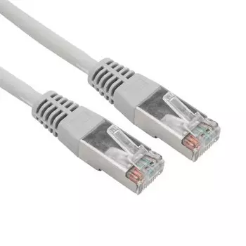 Патч-корд FTP кат.5e, 5 м, RJ45-RJ45, серый, CU, экранированный, LSZH, REXANT (02-0110-5)