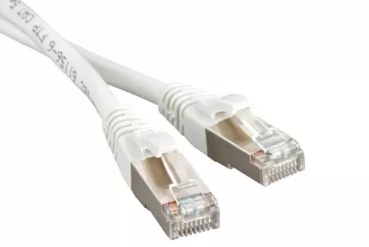 Патч-корд FTP кат.5e, 5м, RJ45-RJ45, белый, Lanmaster (LAN-S45-45-5.0-WH)