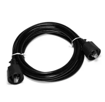 Патч-корд FTP кат.5e, 5м, RJ45-RJ45, черный, экранированный, Lanmaster (LAN-S45-45-5.0-WP)