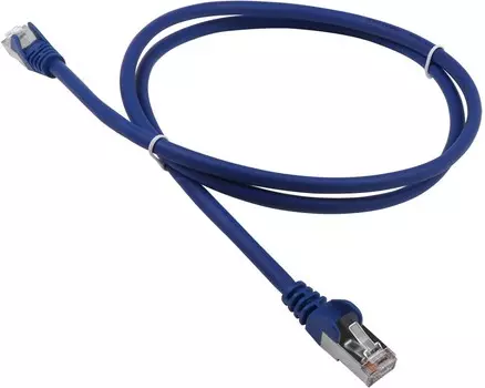 Патч-корд FTP кат.5e, 5м, RJ45-RJ45, синий, LSZH, Lanmaster (LAN-PC45/S5E-5.0-BL)