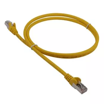 Патч-корд FTP кат.5e, 7м, RJ45-RJ45, желтый, LSZH, экранированный, Lanmaster (LAN-PC45/S5E-7.0-YL)