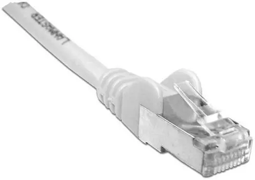 Патч-корд FTP кат.6, 15м, RJ45-RJ45, белый, LSZH, экранированный, Lanmaster (LAN-PC45/S6-15-WH)