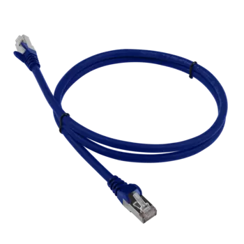 Патч-корд FTP кат.6, 15м, RJ45-RJ45, синий, LSZH, Lanmaster (LAN-PC45/S6-15-BL)