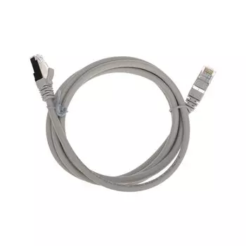 Патч-корд FTP кат.6, 1.5 м, RJ45-RJ45, серый, CU, экранированный, LSZH, REXANT (02-0210-105)