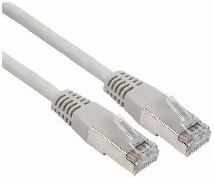 Патч-корд FTP кат.6, 2 м, RJ45-RJ45, серый, CU, LSZH, экранированный, REXANT (18-8105-1)