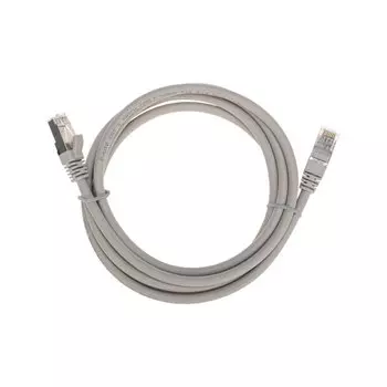 Патч-корд FTP кат.6, 2 м, RJ45-RJ45, серый, CU, экранированный, LSZH, REXANT (02-0210-2)