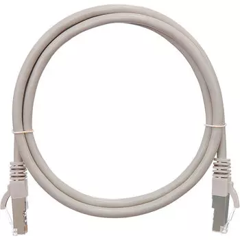Патч-корд FTP кат.6, 2м, RJ45-RJ45, серый, CU, экранированный, NIKOMAX (NMC-PC4SE55B-020-GY)