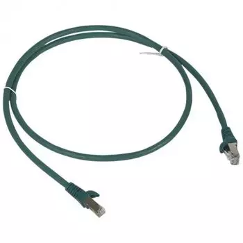 Патч-корд FTP кат.6, 3 м, RJ45-RJ45, зеленый, CCA, экранированный, LSZH, Legrand (051852)