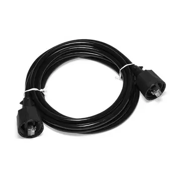 Патч-корд FTP кат.6 3м, RJ45-RJ45, черный, Lanmaster (LAN6-S45-45-3.0-WP)