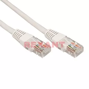Патч-корд FTP кат.6, 3м, RJ45-RJ45, серый, LSZH, REXANT (18-8106-1)
