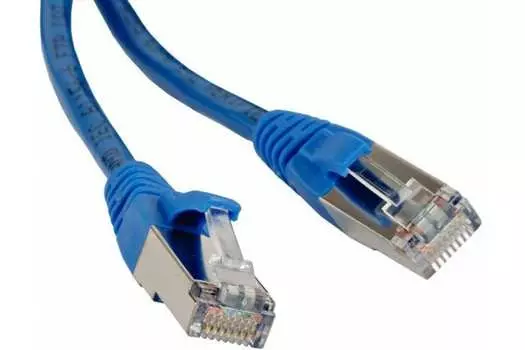 Патч-корд FTP кат.6 3м, RJ45-RJ45, синий, LSZH, Lanmaster (LAN-PC45/S6-3.0-BL)