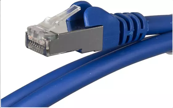 Патч-корд FTP кат.6a 0.5м, RJ45-RJ45, синий, LSZH, Lanmaster (LAN-PC45/S6A-0.5-BL)