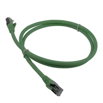 Патч-корд FTP кат.6a 2м, RJ45-RJ45, зеленый, LSZH, Lanmaster (LAN-PC45/S6A-2.0-GN)