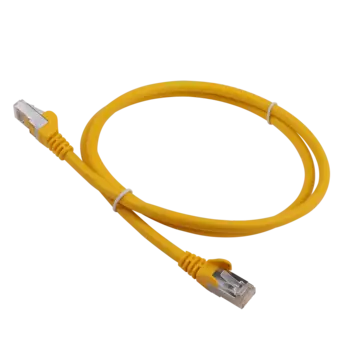 Патч-корд FTP кат.6a 2м, RJ45-RJ45, желтый, LSZH, Lanmaster (LAN-PC45/S6A-2.0-YL)