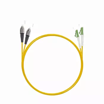 Патч-корд оптический Cabeus FOP(d)-9-LC/APC-FC/UPC-1,5m, LC/APC-FC/UPC, одномодовый, 9/125, OS2, двойной, 1.5 м, LSZH, желтый (FOP(d)-9-LC/APC-FC/UPC-1,5m)