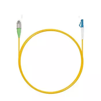 Патч-корд оптический Cabeus FOP(s)-9-FC/APC-LC/UPC-1,5m, FC/APC-LC/UPC, одномодовый, 9/125, OS2, одинарный, 1.5 м, LSZH, желтый (FOP(s)-9-FC/APC-LC/UPC-1,5m)