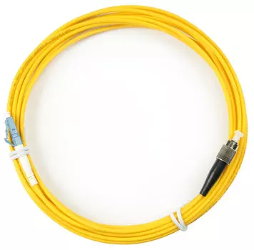 Патч-корд оптический Cabeus FOP(s)-9-LC-FC-5m, LC/UPC-FC/UPC, одномодовый, 9/125, OS2, одинарный, 5 м, LSZH, желтый (FOP(s)-9-LC-FC-5m)