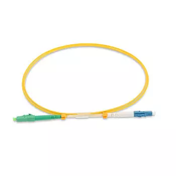 Патч-корд оптический Cabeus FOP(s)-9-LC/APC-LC/UPC-5m, LC/APC-LC/UPC, одномодовый, 9/125, OS2, одинарный, 5 м, LSZH, желтый (FOP(s)-9-LC/APC-LC/UPC-5m)