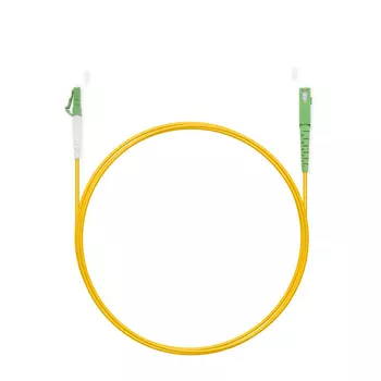 Патч-корд оптический Cabeus FOP(s)-9-LC/APC-SC/APC-5m, LC/APC-SC/APC, одномодовый, 9/125, OS2, одинарный, 5 м, LSZH, желтый (FOP(s)-9-LC/APC-SC/APC-5m)