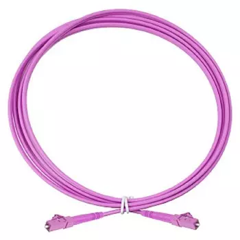 Патч-корд оптический Eurolan 41E-40-LC-LC-02, LC, многомодовый, 50/125, OM4, одинарный, 2 м, розовый (41E-40-LC-LC-02)