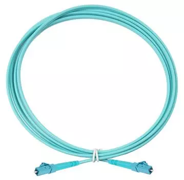 Патч-корд оптический Eurolan, LC/PC-LC/PC, многомодовый, 50/125, OM3, одинарный, 1 м, LSZH, бирюзовый (41E-30-LC-LC-02)