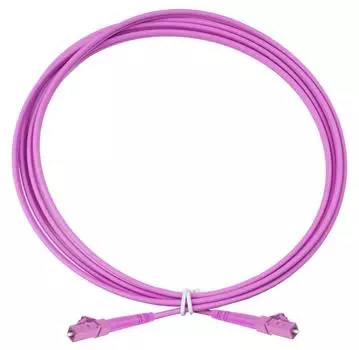 Патч-корд оптический Eurolan , LC/PC-LC/PC, многомодовый, 50/125, OM4, одинарный, 1м, пурпурный ( 41E-40-LC-LC-01)