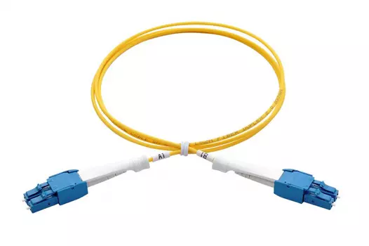 Патч-корд оптический Eurolan, LC/UPC-LC/UPC, одномодовый, OS2, двойной, 10м, желтый (41B-S2-LC-LC-10)