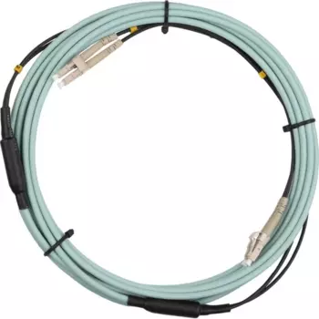 Патч-корд оптический ExeGate FC-D-503-LC-LC-5M-LSZH, LC/UPC-LC/UPC, многомодовый, 50/125, OM3, двойной, 5 м, LSZH, бирюзовый (EX295146RUS)