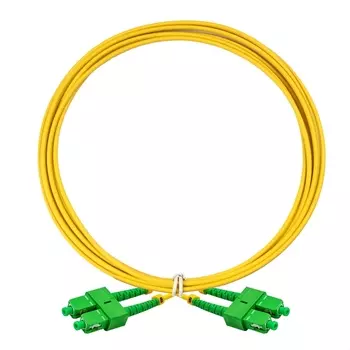 Патч-корд оптический ExeGate FC-D-9-SC/APC-SC/APC-2M-LSZH, SC/APC-SC/APC, одномодовый, 9/125, OS2, двойной, 2 м, LSZH, желтый (EX297909RUS)