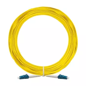 Патч-корд оптический ExeGate FC-S-9-LC-LC-15M-LSZH, LC/UPC-LC/UPC, одномодовый, 9/125, OS2, одинарный, 15 м, LSZH, желтый (EX297888RUS)