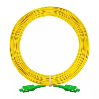 Патч-корд оптический ExeGate FC-S-9-SC/APC-SC/APC-20M-LSZH, SC/APC-SC/APC, одномодовый, 9/125, OS2, одинарный, 20 м, LSZH, желтый (EX297907RUS)