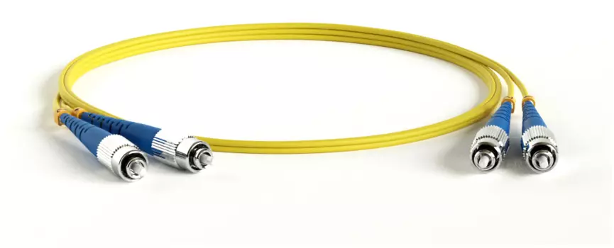 Патч-корд оптический Hyperline, FC/UPC-FC/UPC, одномодовый, 9/125, OS2, двойной, 50см, желтый (FC-D2-9-FC/UR-FC/UR-H-0.5M-LSZH-YL)