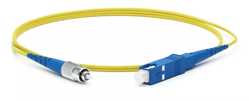 Патч-корд оптический Hyperline, FC/UPC-SC/UPC, одномодовый, 9/125, OS2, одинарный, 10м, желтый (FC-S2-9-FC/UR-SC/UR-H-10M-LSZH-YL)