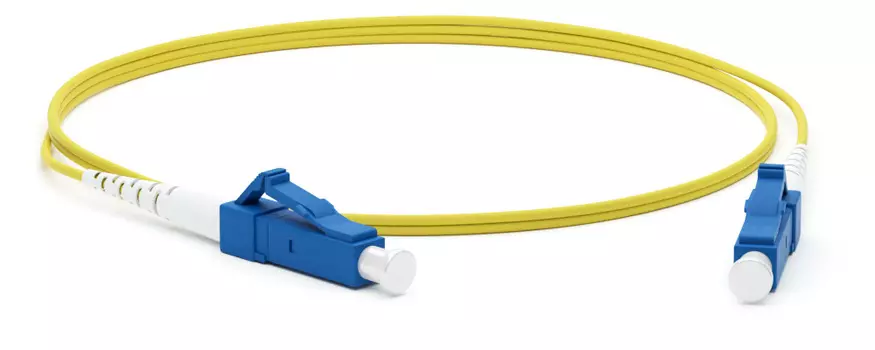 Патч-корд оптический Hyperline, LC/UPC-LC/UPC, одномодовый, 9/125, OS2, одинарный, 1.5м, желтый (FC-S2-9-LC/UR-LC/UR-H-1.5M-LSZH-YL)