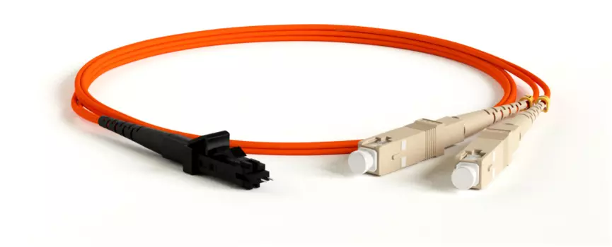 Патч-корд оптический Hyperline, SC/PC-MTRJF/PC, многомодовый, 50/125, OM2, двойной, 2м, оранжевый (FC-D2-50-MTRJF/PR-SC/PR-H-2M-LSZH-OR)