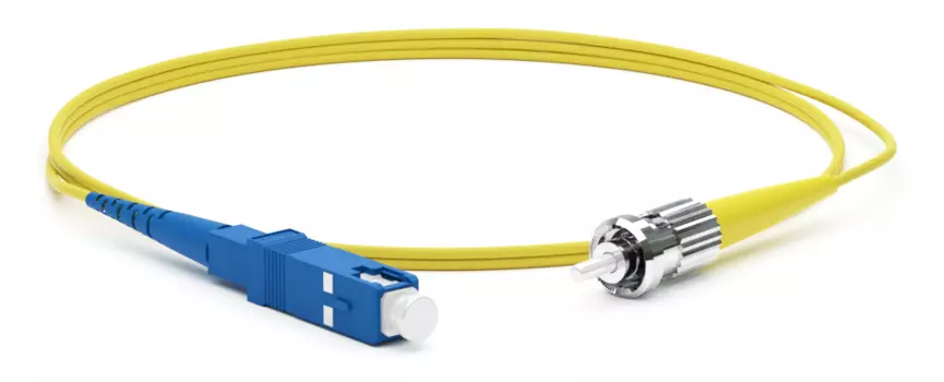 Патч-корд оптический Hyperline, SC/UPC-ST/UPC, одномодовый, 9/125, OS2, одинарный, 15м, желтый (FC-S2-9-SC/UR-ST/UR-H-15M-LSZH-YL)