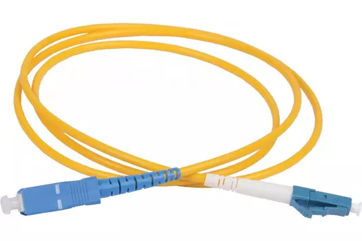 Патч-корд оптический ITK, LC/UPC-SC/UPC, одномодовый, 9/125, OS2, одинарный, 1м, желтый (FPC09-LCU-SCU-C1L-1M)