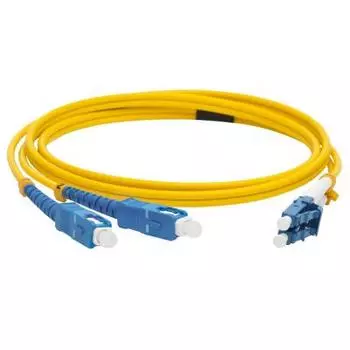 Патч-корд оптический LANMASTER LAN-2LC-2SC/SU-15, LC/UPC-SC/UPC, одномодовый, 9/125, OS2, двойной, 15 м, LSZH (LAN-2LC-2SC/SU-15)