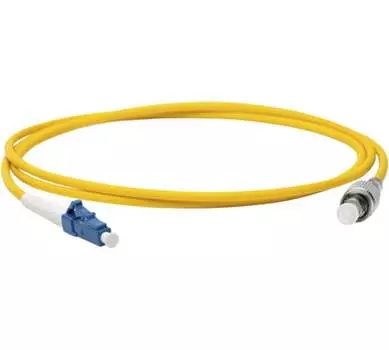 Патч-корд оптический LANMASTER LAN-LC-FC/SU-5.0, LC/UPC-FC/UPC, одномодовый, 9/125, OS2, одинарный, 5 м, LSZH, желтый (LAN-LC-FC/SU-5.0)