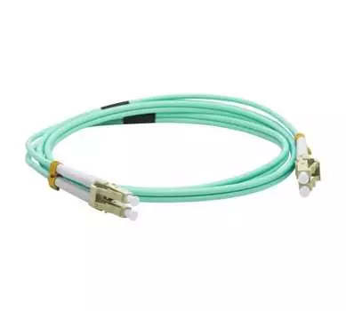 Патч-корд оптический LANMASTER, LC/PC-LC/PC, многомодовый, 50/125, OM3, двойной, 1.5м, бирюзовый (LAN-2LC-2LC/OM3-1.5)