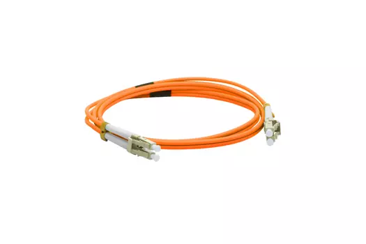 Патч-корд оптический LANMASTER, LC/PC-SC/PC, многомодовый, 50/125, OM2, двойной, 50см, оранжевый (LAN-2LC-2SC/OM2-0.5)