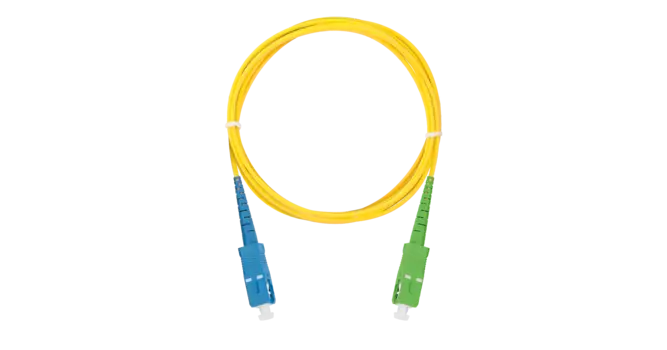 Патч-корд оптический NIKOMAX NMF-PC1S2C2-SCU-SCA, SC/UPC-SC/APC, одномодовый, 9/125, OS2, одинарный, 3м, желтый (NMF-PC1S2C2-SCU-SCA-003)
