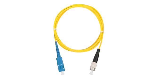 Патч-корд оптический NIKOMAX, SC/UPC-FC/UPC, одномодовый, 9/125, OS2, одинарный, 2м, желтый (NMF-PC1S2C2-SCU-FCU-002)