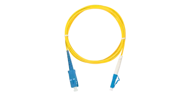 Патч-корд оптический NIKOMAX, SC/UPC-LC/UPC, одномодовый, 9/125, OS2, одинарный, 1м, желтый (NMF-PC1S2C2-SCU-LCU-001)